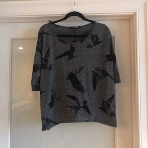 Bird print sweater